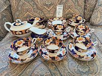 Full tea set laid out showing all components