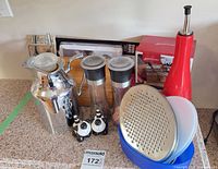 Group shot of all kitchen items on countertop