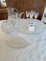 Full set on table showing all nine pieces