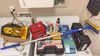 Group view of all items on washer tops