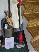 Hoover upright vacuum, Dirt Devil floor steamer, Hoover manual