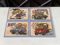 All four Odd Rods stickers in sleeves