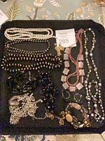 overview of all jewelry pieces on tray