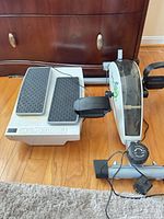 DeskCycle 2 and LegXercise units side by side showing overall condition and components