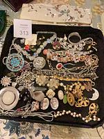 Full tray showing entire assortment of jewelry pieces