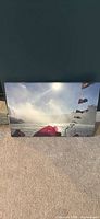 Front view of Niagara Falls canvas print leaning against wall