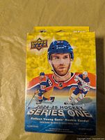 Front of sealed 2024-25 Upper Deck Series One Hockey hanger box