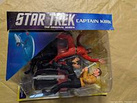 Front view of sealed Star Trek Select Captain Kirk package