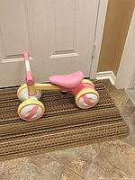 Side view showing overall ride-on toy