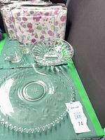 Platter, bowl, two creamers and sheet sets grouped
