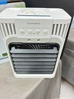 Front view of compact cooling fan