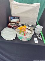 overview of entire lot on table