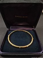Bangle bracelet inside Tiffany & Co. box
