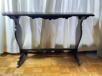Full front view of console table