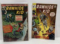 Front covers of both Rawhide Kid issues 120 and 98