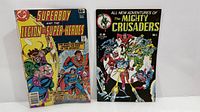 Front covers of both comic books