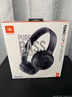 Front of sealed JBL Tune 510BT headphone box showing branding and model