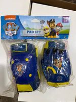Front view of sealed Paw Patrol pad set showing characters, age rating and branding