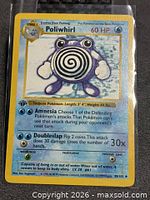 Front of 1st Edition Poliwhirl card
