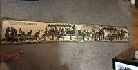 Full length view of scroll rubbing on floor