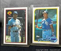 Front of both cards in plastic sleeves: Bowman #126 left, Topps #540 right