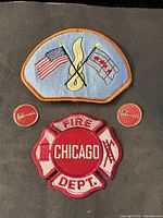 Front view of all four patches
