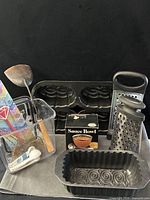 all items grouped on surface