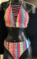 Front view of bikini set on mannequin