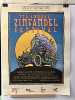 Full view of mounted poster showing artwork and text