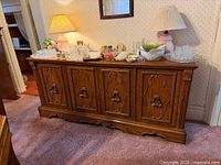 full view of buffet cabinet front