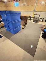 Full view of rug showing chevron pattern and overall size