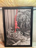 Front view of framed canvas art