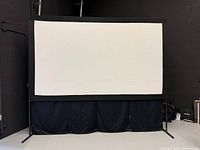 Front view of fully assembled projector screen