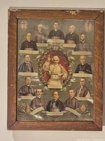 Full view of framed collage