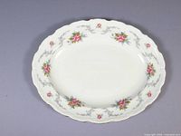 Front view of Royal Albert Tranquillity oval platter