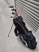Full view of Wilson stand bag with clubs inside