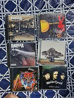 Front view of all six CD covers