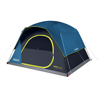 Stock image of assembled Coleman Dark Room Skydome tent