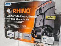 Retail box showing product details and Camco Rhino branding
