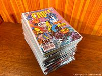 Stack of bagged Cable comics