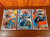 All three The Untold Legend of the Batman comics issues 1-3 bagged and boarded