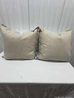 Front view of both pillows side by side