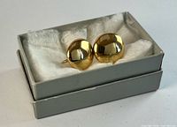 Earrings in box showing overall appearance