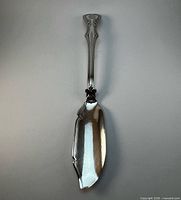 Full view of silverplate fish server