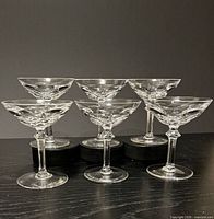 Six crystal coupes front view