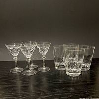 group shot showing all 4 cordials and 4 tumblers