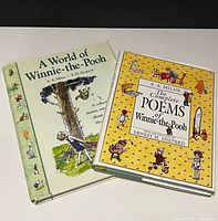 Front covers of both hardcover Winnie-the-Pooh books