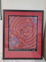 Full view of framed print showing artwork, mat, and frame