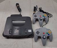 Top view of console with both controllers