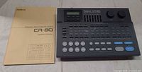 Drum machine front with manual